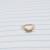 20g Gold CZ Crescent Moon Nose Hoop Ring