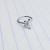 20g Silver CZ Butterfly 5/16 Nose Hoop Ring