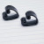 1 Inch Black Heart Spreader Plugs / Tunnels