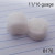 11/16 Inch Organic White Jade Rose Carved Stone Plugs / Tunnels