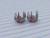1/2 inch Stainless Red Flame Spreader Plugs Gauges B2191