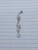 14g Silver CZ Vine Chandelier Dangle Belly Ring B0033