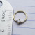 16g Gold Round CZ Captive Bead Ring BCR CBR