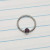 16g Silver Purple Amethyst CZ Captive Bead Ring BCR CBR