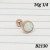 16g Rose Gold 5mm White Opal 1/4 Cartilage Barbell Ring B2130