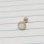 16g Rose Gold 5mm White Opal 1/4 Cartilage Barbell Ring B2130