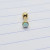 16g Gold 3mm White Opal 1/4 Cartilage Barbell Ring B1336