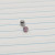 16g Silver 3mm Pink Opal 1/4 Cartilage Barbell Ring B1342