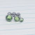 3 16g Silver Peridot Green Cartilage Earring Barbell