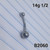 14g Surgical Stainless Steel 1/2 Belly Ring