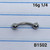 16g Surgical Curved Barbell Eyebrow Ring 1/4