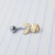 14g Gold CZ Playboy Bunny 3/8 Belly Ring B1787