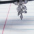 14g Silver CZ Flower Top Dangle 3/8 Belly Ring