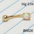 16g Gold White Opal Eyebrow Ring