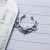 Non-Piercing Silver White Opal Septum Ring