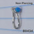 Non-Piercing Silver Blue Opal Nostril Nose Piercing B0434