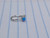 Non-Piercing Silver Blue Opal Nostril Nose Piercing B0434