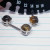 14g Silver Tiger-eye Stone Nipple Rings Barbells 1/2