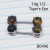 14g Silver Tiger-eye Stone Nipple Rings Barbells 1/2