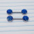 14g Stainless Blue Druzy Crystal 9/16 Nipple Rings Barbells