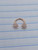 16g Rose Gold CZ Flower 5/16 Horseshoe Ring B0165