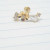 16g Gold Flower Vine CZ Cartilage Crawler 1/4 Labret Stud