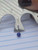 16g Silver Sodalite Ball 1/4 Labret Ring Cartilage B4084