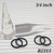 3/4 Inch Clear Acrylic Taper Earrings
