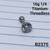 16g Titanium Round 5mm CZ Threadless Cartilage Barbell 