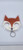 Orange Glitter Fox Keychain