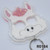 White & Pink Lama Keychain