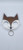 Brown Glitter Fox Keychain