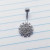 14g Silver CZ Snowflake Belly Ring Navel