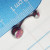 14g Stainless Red Opal Belly Ring