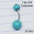 14g Turquoise Stone Ball Belly Ring