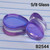 5/8 Inch Organic Iridescent Mermaid Glass Teardrop Plugs Gauges