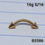 16g Gold Spike 5/16 Eyebrow Ring