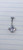 14g Titanium Square CZ Round 3/8 Belly Ring Navel Barbell