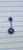 14g Tanzanite Crystal Paved Ferido Ball 3/8 Belly Ring