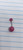 14g Pink Crystal Paved Ferido Ball 3/8 Belly Ring