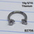 16g Titanium CZ 5/16 Horseshoe Ring