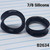 7/8 Inch  Black Silicone Plugs Tunnels Gauges