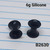 6g Black Silicone Gauges Tunnels Plugs