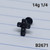 16g Black Stainless Vitrail CZ Cross 1/4 Labret Stud Cartilage Ring