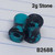 2g Hollow Black & Turquoise Stone Plugs Tunnels Gauges