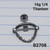 16g Titanium Curved CZ Chain Dangle 1/4 Labret Ring