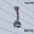 14g Stainless Clear Gem 3/8 Belly Ring