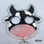 Black & White Spotted Cow Keychain R0293