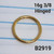 16g Gold 3/8 Hinged Hoop Seamless Ring B2919