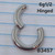 6g Silver 1/2 Hinged Hoop Seamless Ring B3457